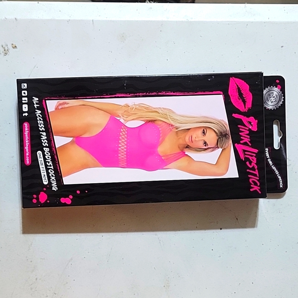 Pink Lipstick Lingerie pink one size OS